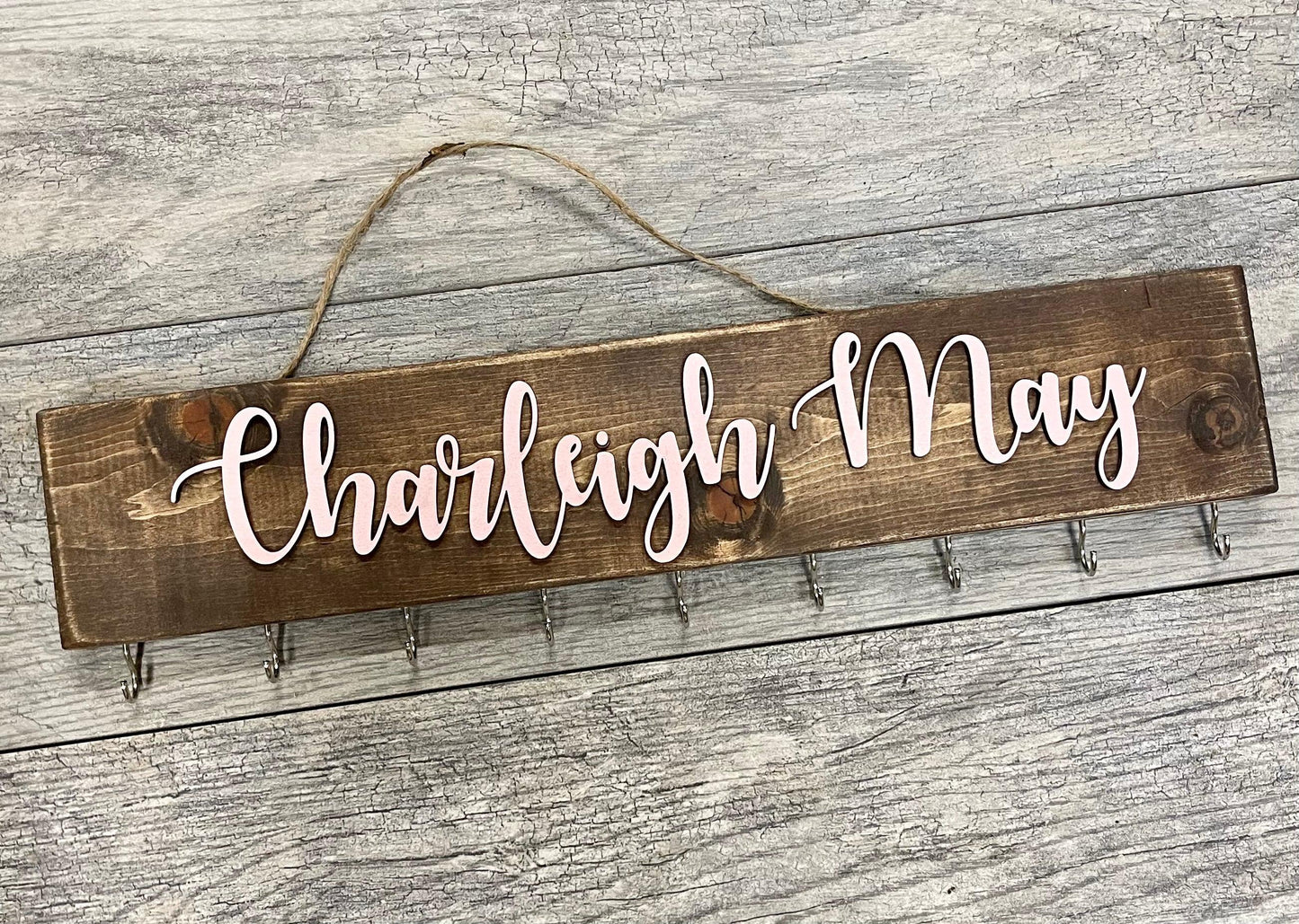 Personalized Headband and Bow Holder - Giggle and Jump