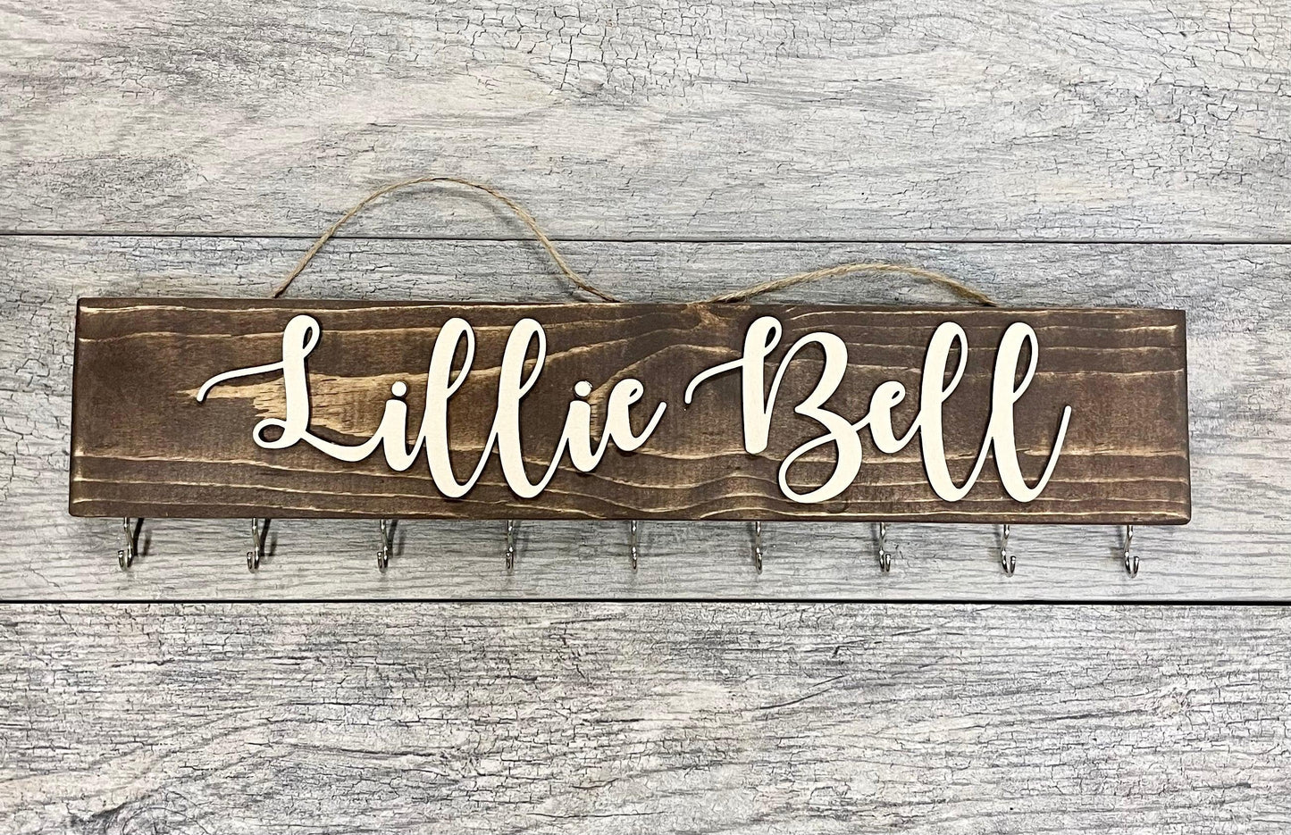 Personalized Headband and Bow Holder - Giggle and Jump