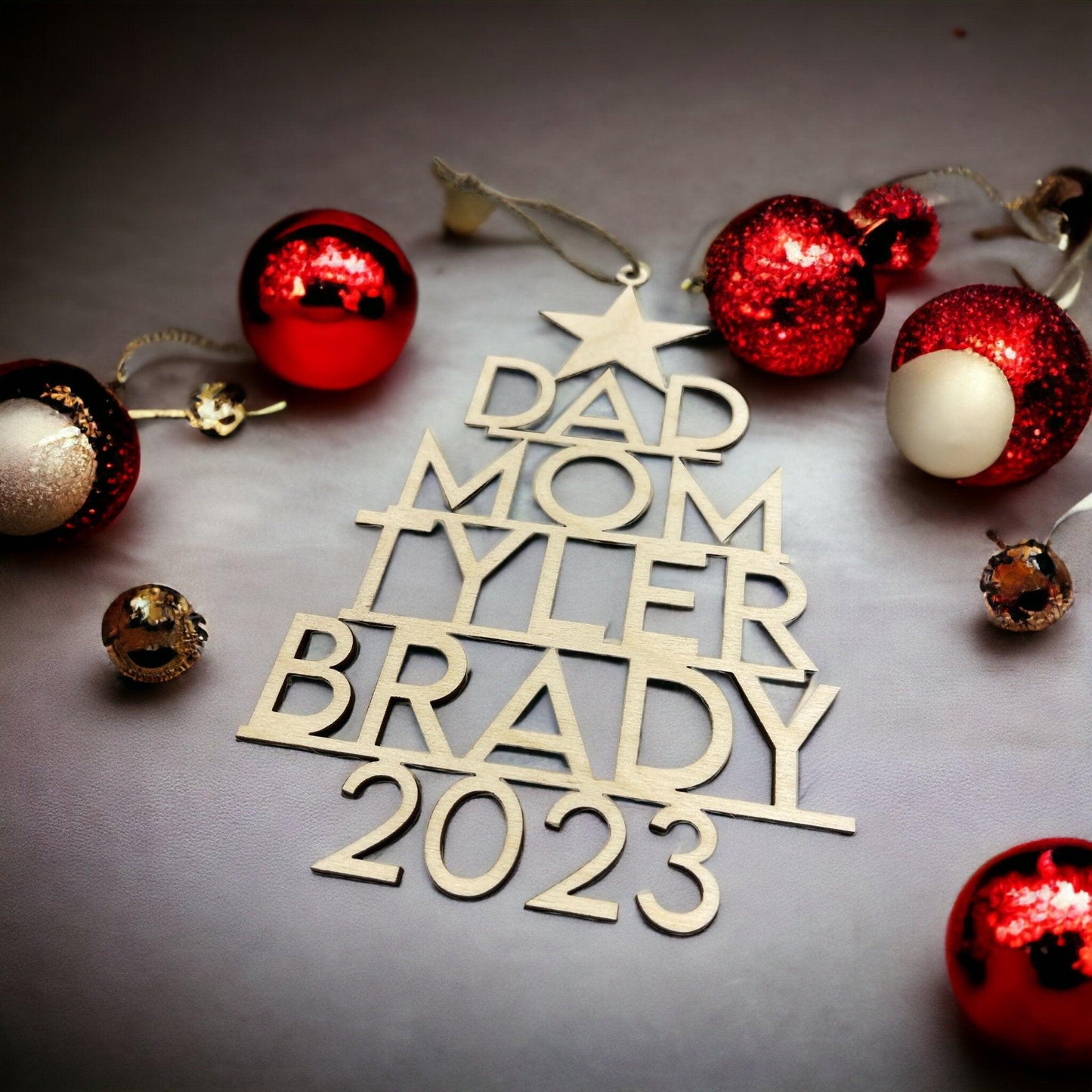 Personalized Family Christmas Ornament