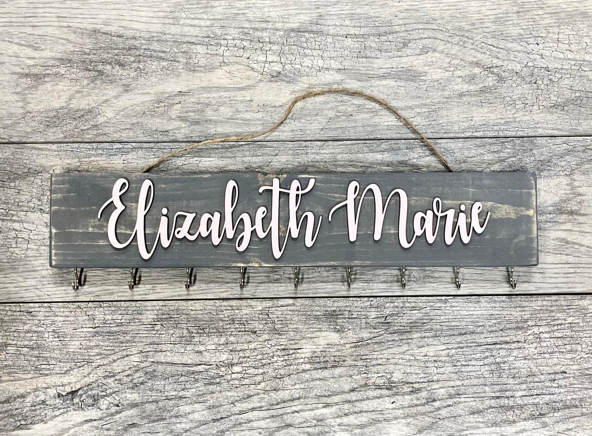 Personalized Headband and Bow Holder - Giggle and Jump