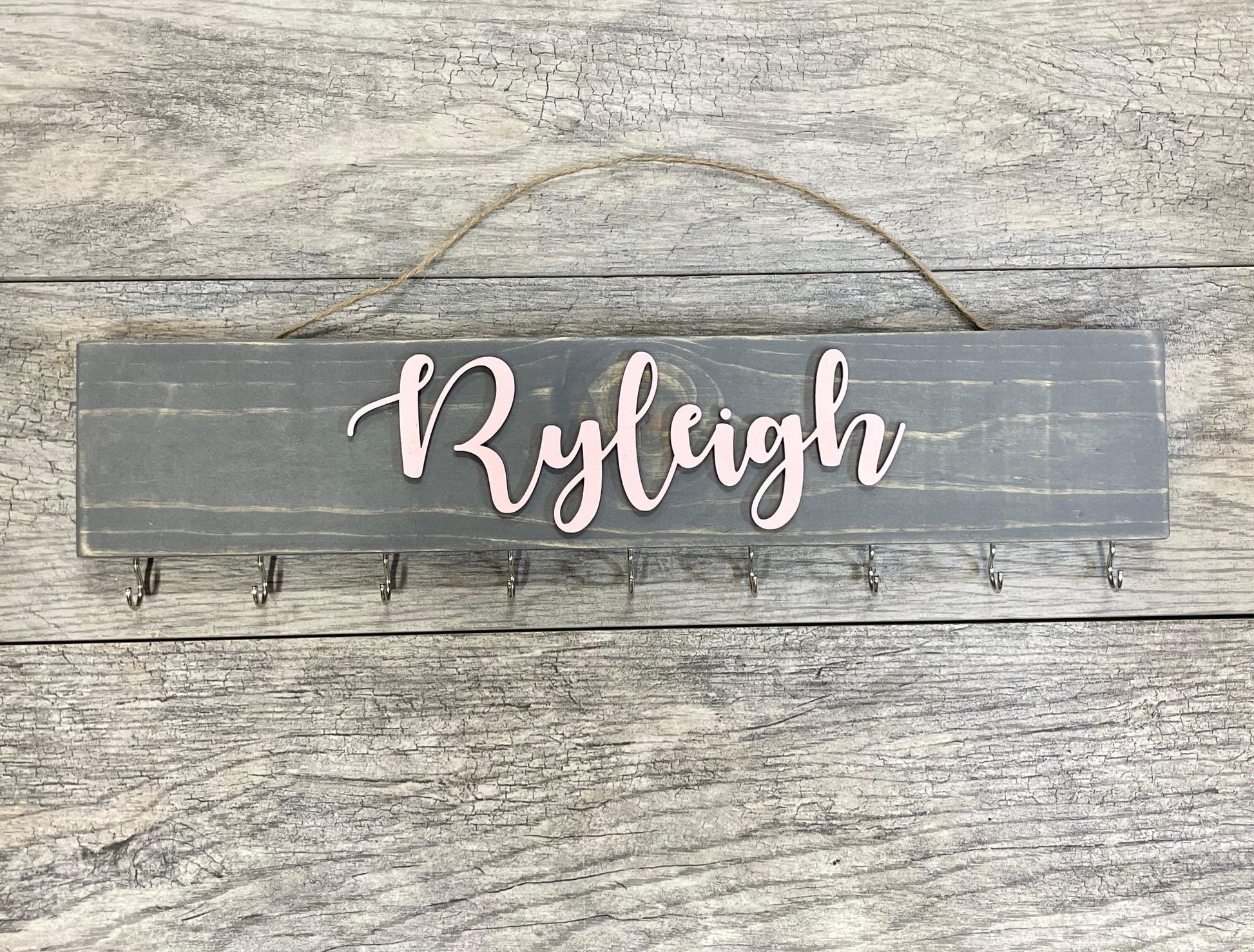 Personalized Headband and Bow Holder - Giggle and Jump